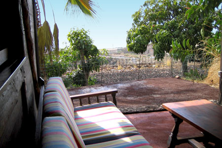Casa Robinson, Finca San Juan, Teneriffa Süd, Auf der Terasse