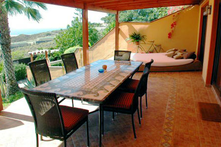 Teneriffa Finca San Juan Alhambra Terrasse