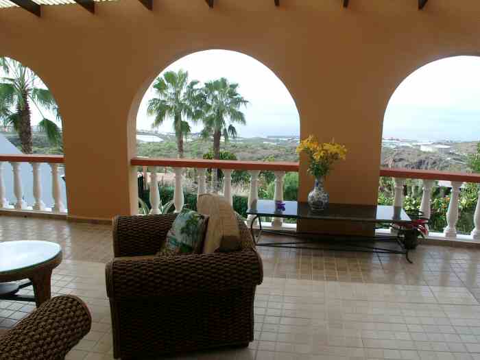 Casa Marbella Terasse Blick zu Meer