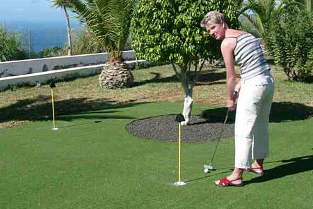 Teneriffa Finca Montimar Golf Putting Green