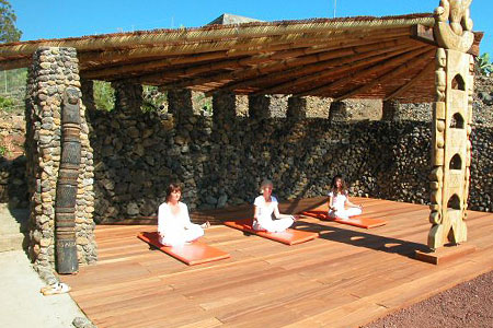 Teneriffa Finca Montimar Yoga Platz