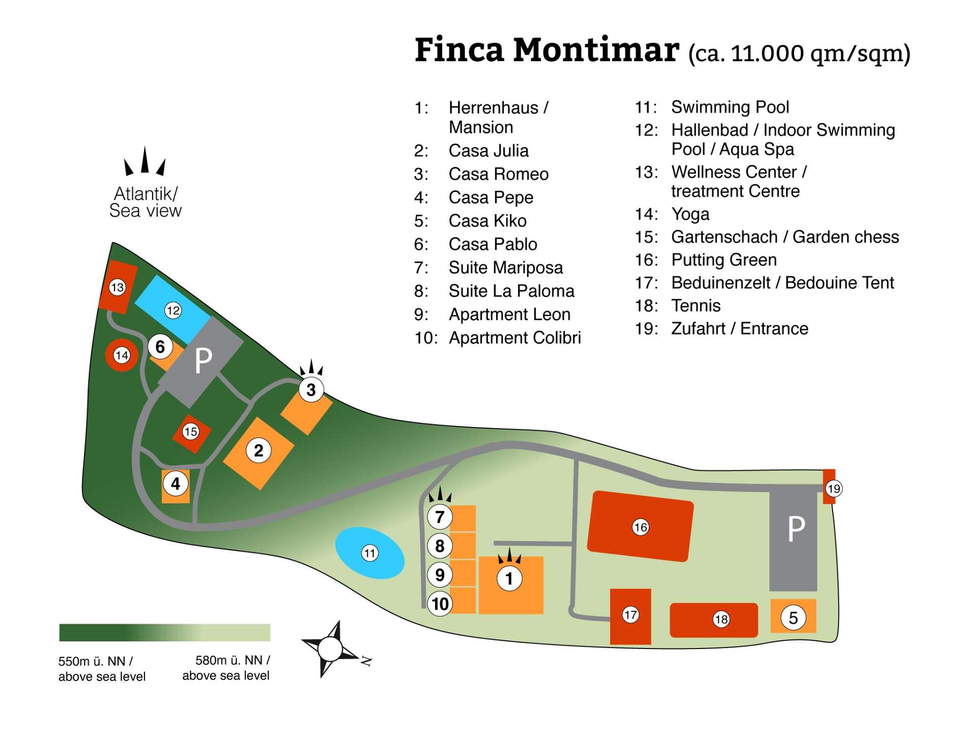 Lageplan Finca Montimar in Chio, Teneriffa Süd-West