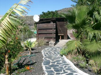 Teneriffa Finca San: Weg zum Holzhaus