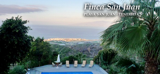 Ruhezone der Finca San Juan (mit Massageliege), Teneriffa