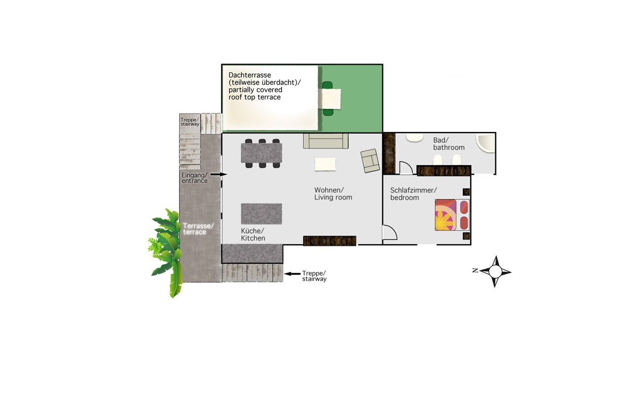 Layout of Casa Business,1 Schlafzimmer,Schlafsofa,Finca Alcala