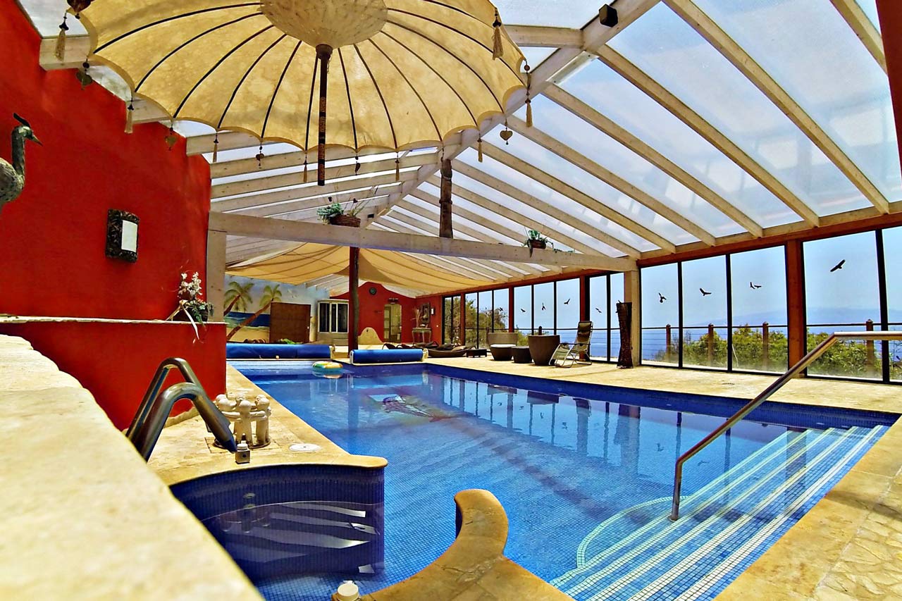 Heated indoor swimming pool for all our guests