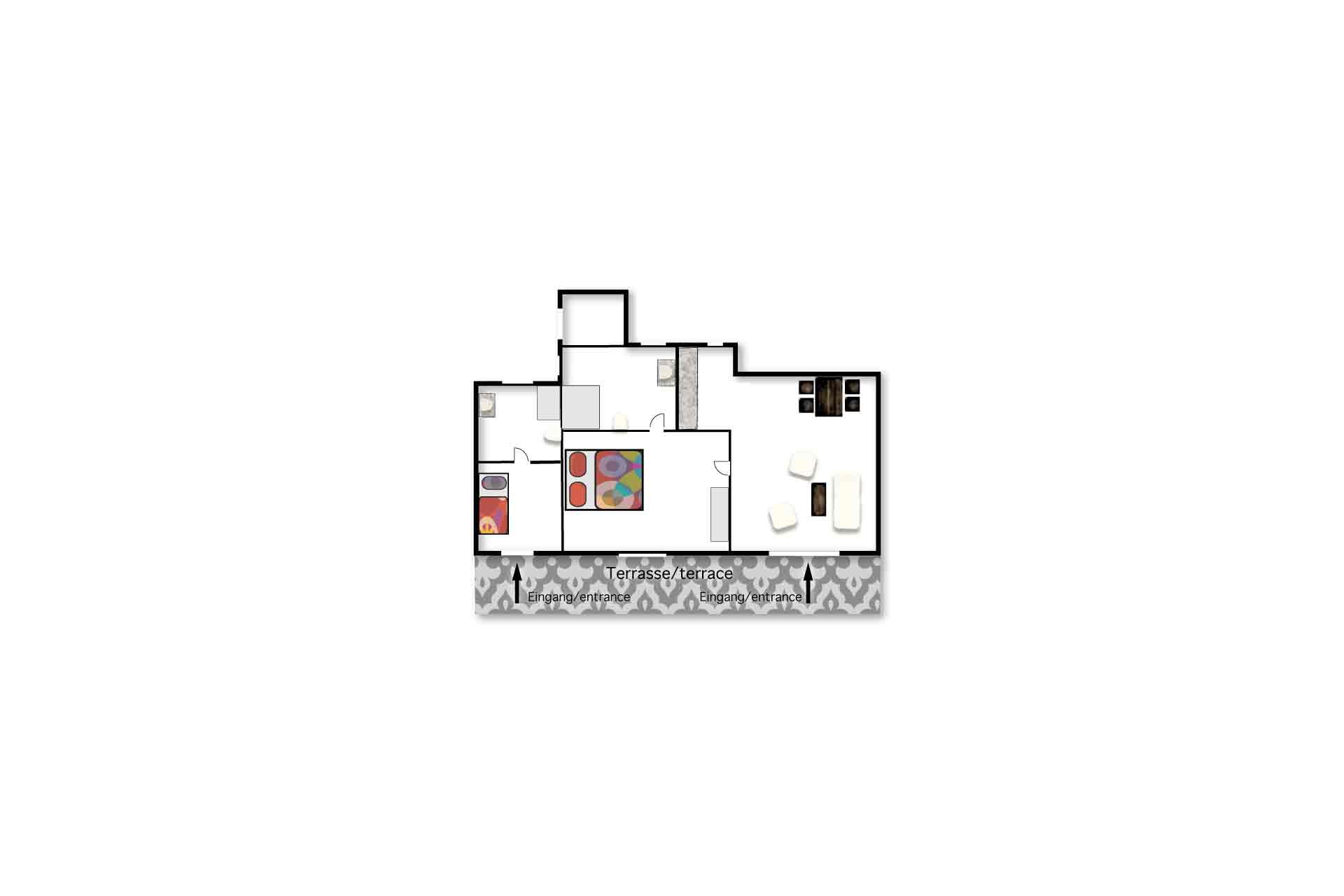 Layout of Casa Kiko, 2 Schlafzimmer, Finca Montimar