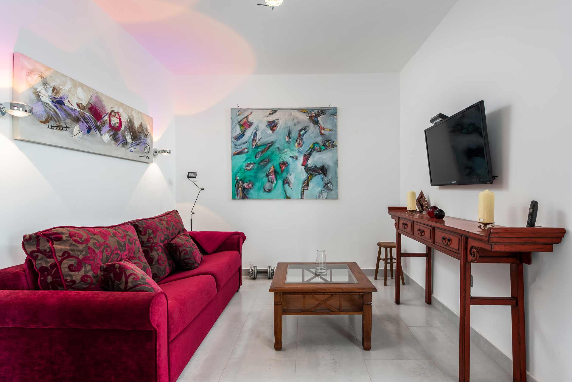 Living area Damas Apartment in Playa San Juan