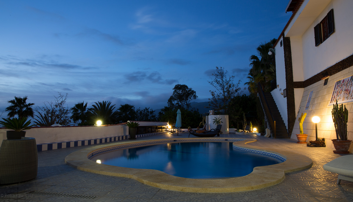 Pool Landschaft Finca Alcala Teneriffa