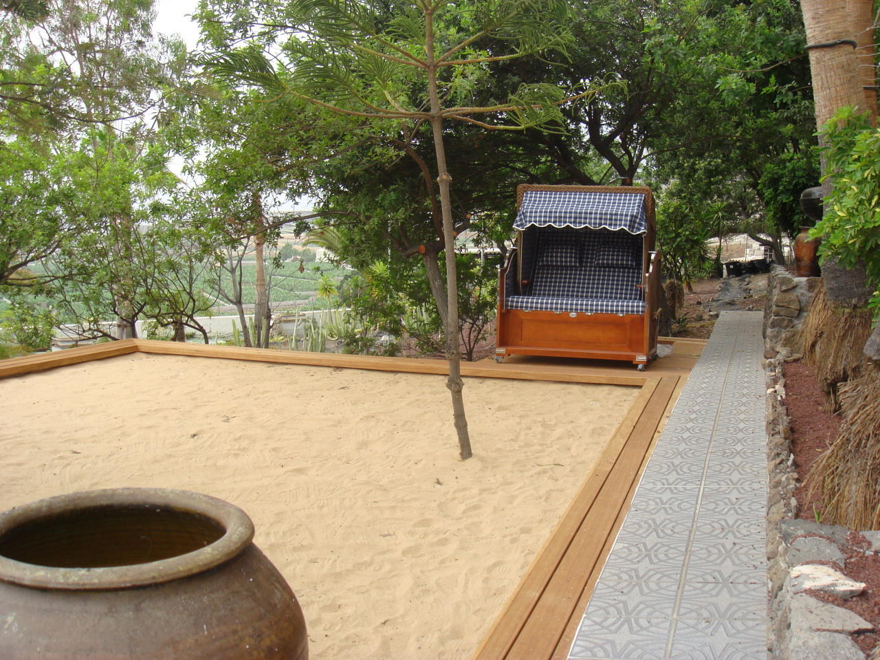  Finca Alcalá: Eigener "Sandstrand" mit Strandkorb